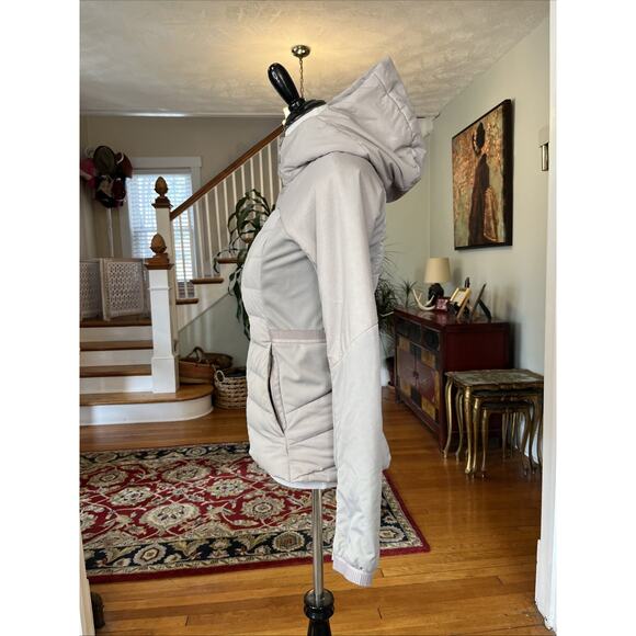 Lululemon Down for it All Puffer Hooded Jacket Womens Size 6 Two Tone Gray S - Picture 10 of 16